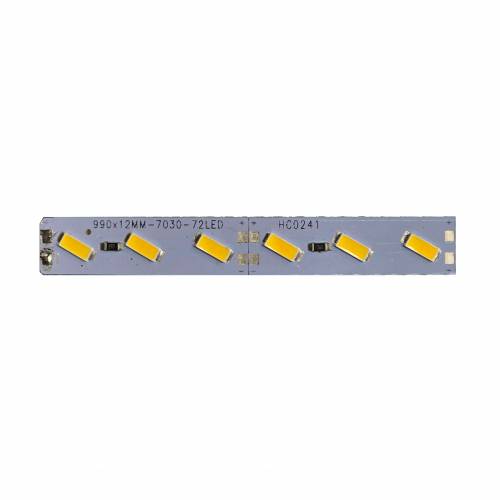 Taśma LED 7030 na sztywnym aluminiowym podkładzie - Biała Ciepła 3000 K - 100 cm